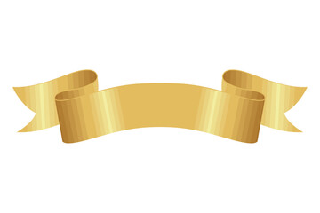 golden ribbon frame emblem