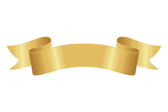 golden ribbon frame emblem