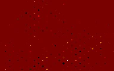 Light Red, Yellow vector template with circles.