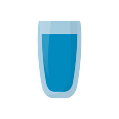 Glass Of Water. Water cup. Vector.