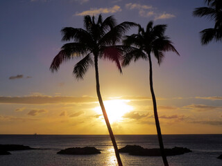 Sunsets on Ko Olina lagoon