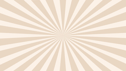 beige retro background with rays