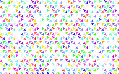 Fototapeta premium Light Multicolor, Rainbow vector seamless layout with lines, triangles.