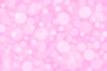 Abstract pink bokeh shiny light background.  Valentine, New Year, Christmas and all celebration background concept. 