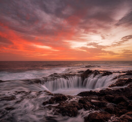 Precioso amanecer en el Bufadero de la Garita, Gran Canaria