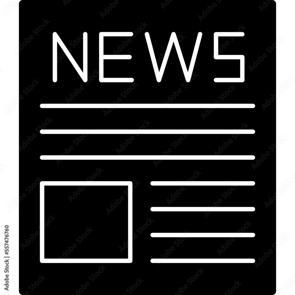 Canvas Prints News Icon