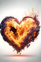 heart in fire, romantic background, love background, valentines day background, beautiful background 