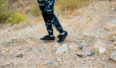 male model legs with shoes and colorful pents