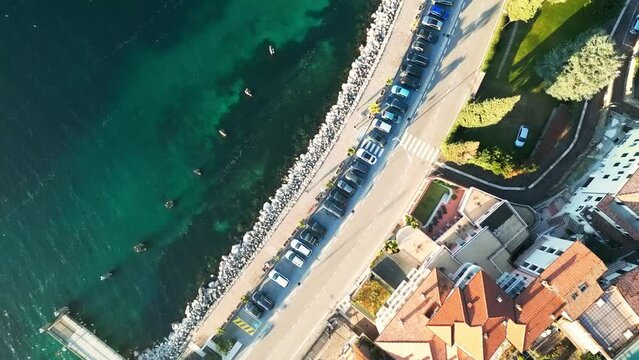 Roads and forests on Lake Garda