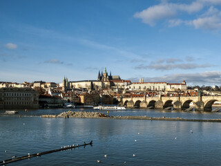 charles bridge and castle