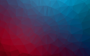 Obraz premium Dark Blue, Red vector triangle mosaic template.