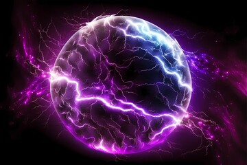 ﻿A purple and blue rock - Generative AI
