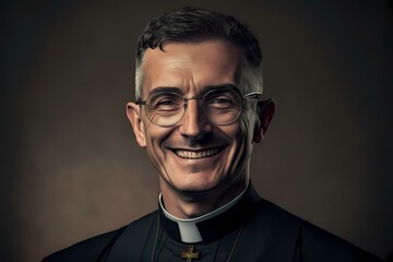 Fototapeta premium ﻿A man wearing glasses - Generative AI