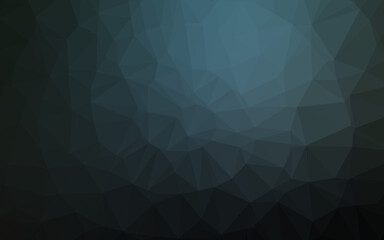 Dark BLUE vector blurry triangle template.