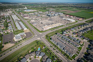 Aerial views of the Willowgrove neighborhood of Saskatoon