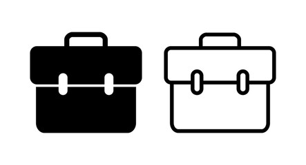 Briefcase icon vector illustration. suitcase sign and symbol. luggage symbol.