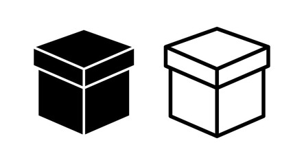 Box icon vector illustration. box sign and symbol, parcel, package