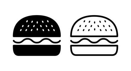 Burger icon vector illustration. burger sign and symbol. hamburger