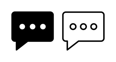 Chat icon vector illustration. speech bubble sign and symbol. comment icon. message
