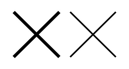 Close icon vector illustration. Delete sign and symbol. cross sign