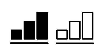 Growing graph Icon vector illustration. Chart sign and symbol. diagram icon