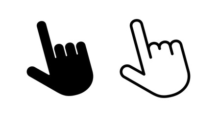 Fototapeta premium Hand cursor icon vector illustration. cursor sign and symbol. hand cursor icon clik