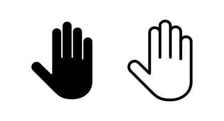 Obraz premium Hand icon vector illustration. hand sign and symbol. hand gesture