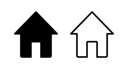 Home icon vector illustration. House sign and symbol