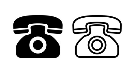 Telephone icon vector illustration. phone sign and symbol