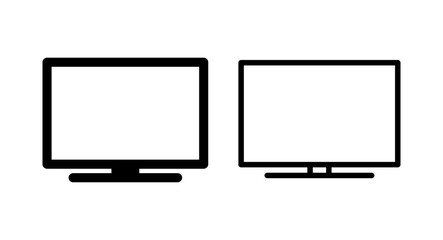 Tv icon vector illustration. television sign and symbol
