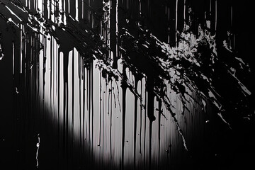 abstract in black acrylic. lovely backdrop; contemporary art. Generative AI