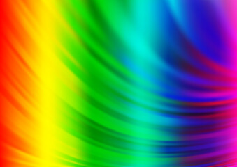 Obraz premium Light Multicolor, Rainbow vector background with lava shapes.