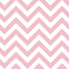 Pink and white  waves zig zag seamless background texture. Popular zigzag chevron pattern background	