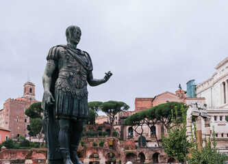 Statue of Julius Caesar in old city square