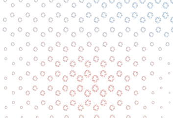 Light blue, red vector backdrop with dots.