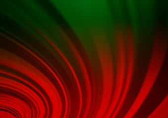 Dark Green, Red vector abstract bright background.