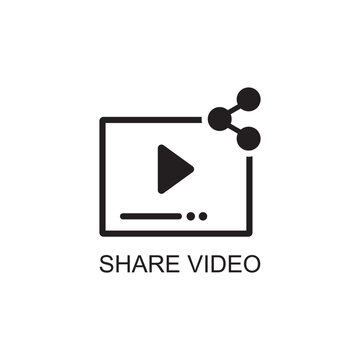 share video icon , multimedia icon