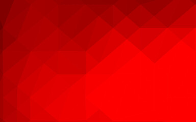 Fototapeta premium Light Red vector polygon abstract backdrop.
