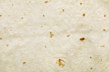 Texture of thin Armenian lavash as background, top view