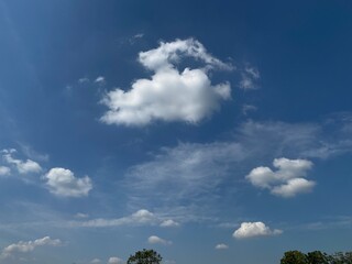blue sky in a good day