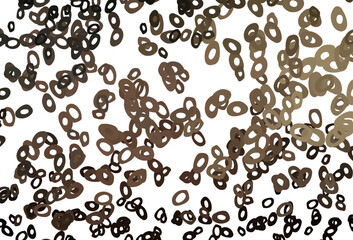 Dark Black vector layout with circle shapes.