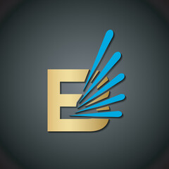 Letter B logo. Creative concept icon