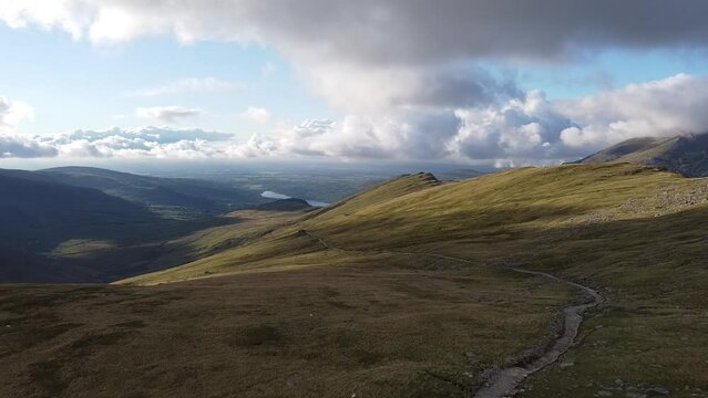Snowdonia hiking trail Wales