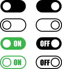 On off icon. Switch button. Vector illustration on white.eps
