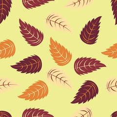 leaves autumn pattern seamless