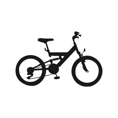 Fototapeta na wymiar teen mountain bike silhouette vector. suitable for multipurpose creative design materials.