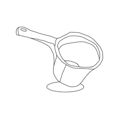 Bathroom dipper outline vector illustration, in trendy style. Editable graphic resources, suitable for multipurpose creative design materials.