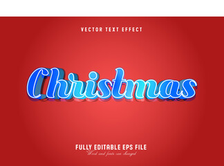 Fototapeta na wymiar Christmas vector text effect