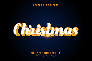 Christmas gold editable text effect