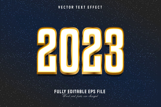 2023 Vector Text Effect